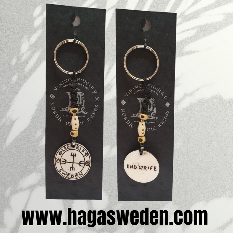 Keychain: 'Viking Symbol' Handmade from Bone