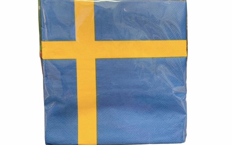Lunchservett, Swedish Flagg