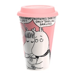 Mugg Take Away: Moomins Kärlek, biologiskt nedbrytbar