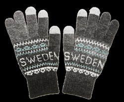 Touchscreen-Handschuhe: Türkis / Grau