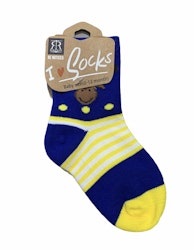 Baby socks moose blue / yellow