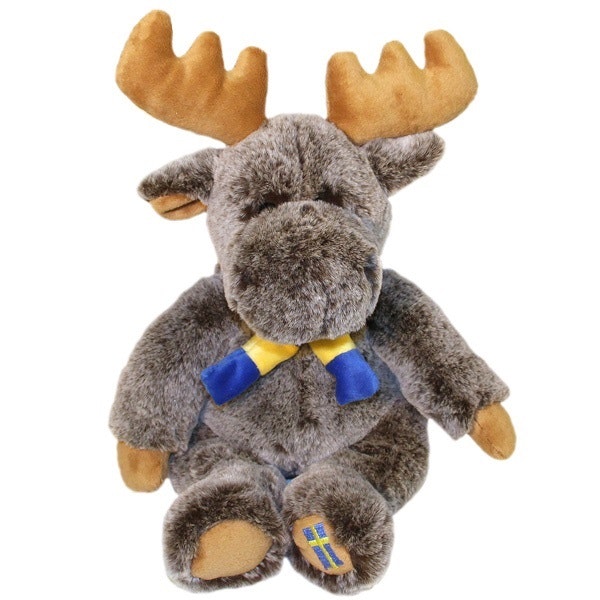 Stuffed animal Moose, with Scraf, 30cm