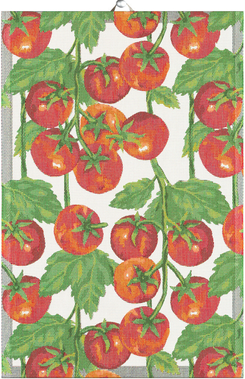 Tomater handduk 40x60, 100% Ekologisk Bomull