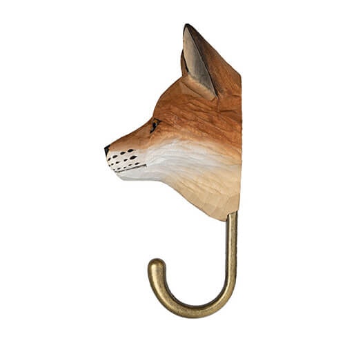 Hand-carved Hook Red Fox