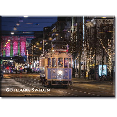 Vykort: Göteborg, spårvagn, 148 x 105 mm