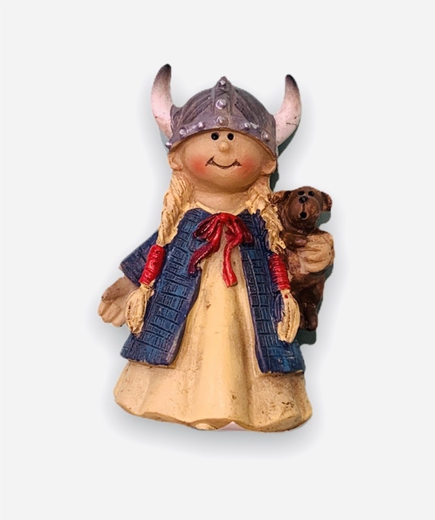 Hand-painted viking figure: Girl, 8.5cm