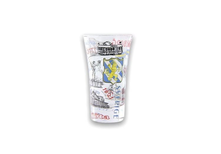 Shot glass high, Gothenburg drawing 8.5CM