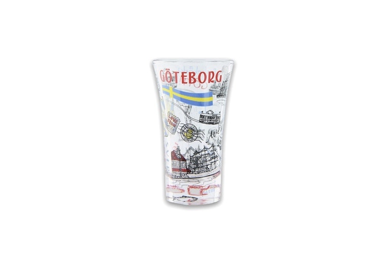 SHOTGLAS GOTHENBURG ZEICHNUNG, 8,5 cm