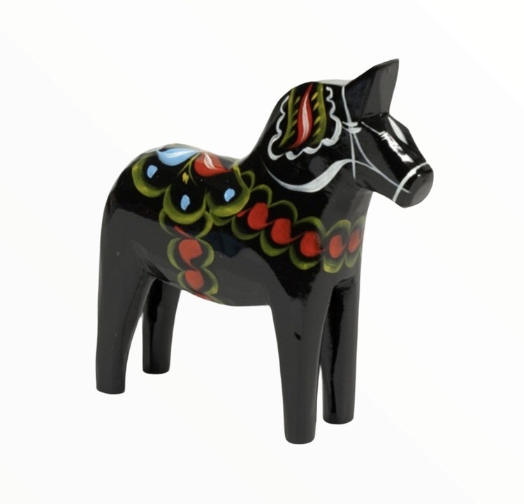 Original Dala Horse Black