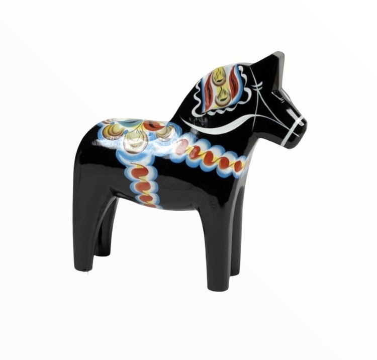 Original Dala Horse Black