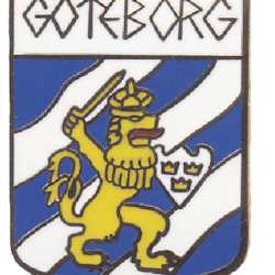 Pin i emalj, Göteborg vapensköld