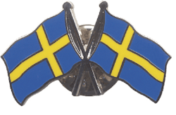 Pin Sweden flags