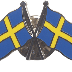 Pin i emalj, Sverigeflaggor