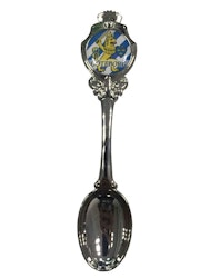 Teaspoon in metal, Gothenburg coat of arms