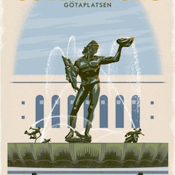 Postcard: Götaplatsen Göteborg, (3 varianter)