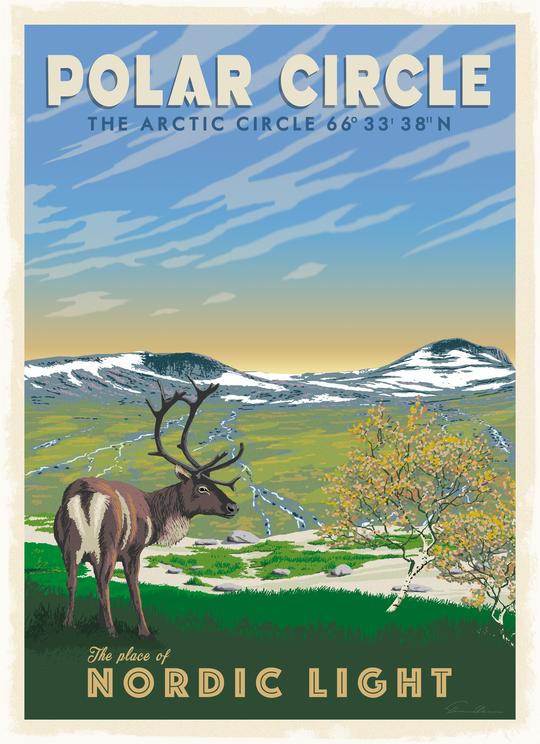 Postcard:  Polar Circle, (3varianter)