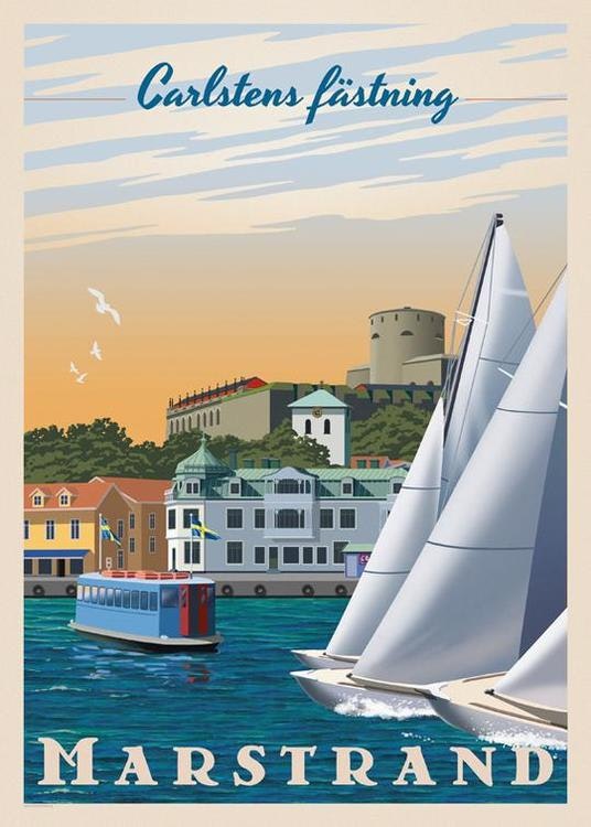 Postcard: Marstrand, 13x18cm - Haga of Sweden
