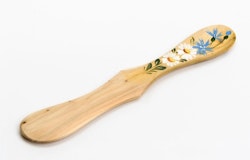 Hand-painted butter knife, daisy cornflower