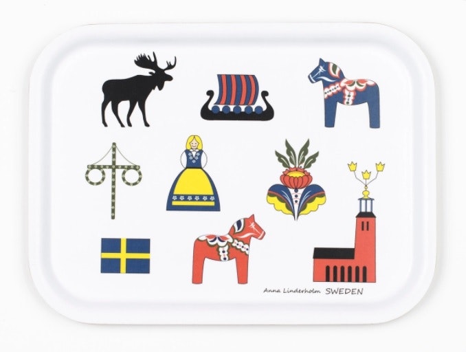 Tray Sweden symbols