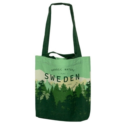 Cloth bag, Sweden Backcountry Forest with 2 different handles