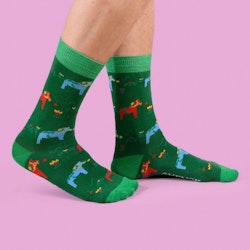 Socks: Dala horse green Unisex