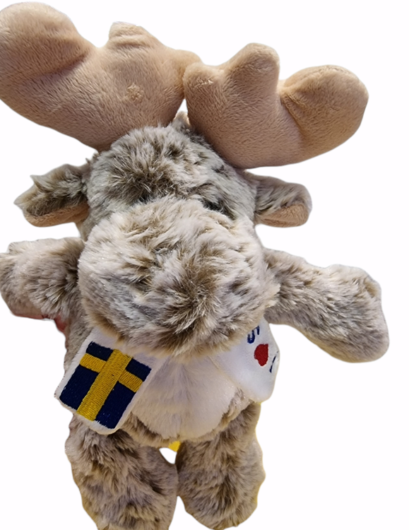 Soft moose with scarf, 2 sizes