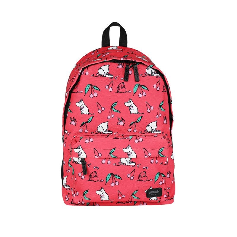Moomin backpack, dark pink cherry