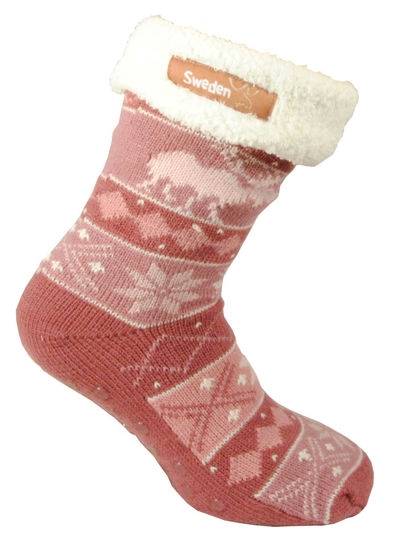 Socks: Red Myssock Sweden Moose (36-40)