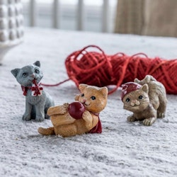 Katzen Weihnachten 3er-Pack, 2,5 - 3,3 cm