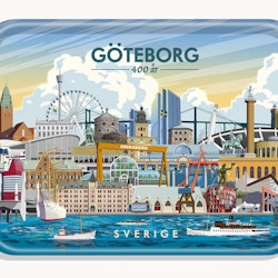 Tablett Göteborg 400 Jahre, 20x27 cm