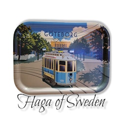 Tray Gothenburg tram, 20x27 cm