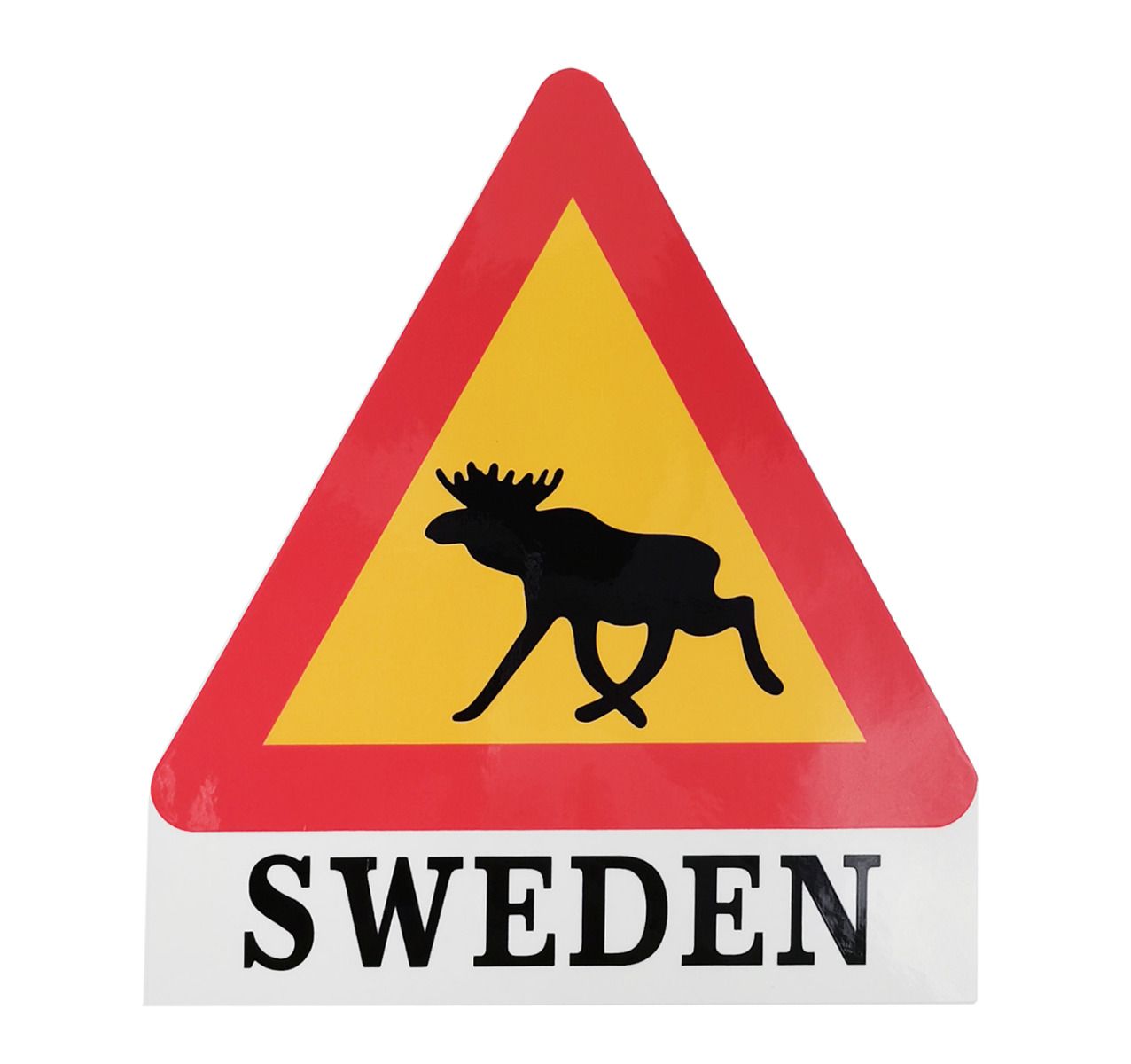 Klistermärke Älg varning, Sweden