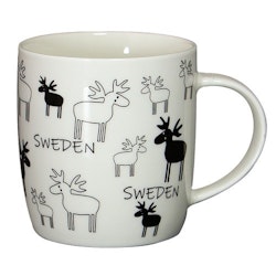 Mug Ulrikas moose Sweden, 9x8 cm