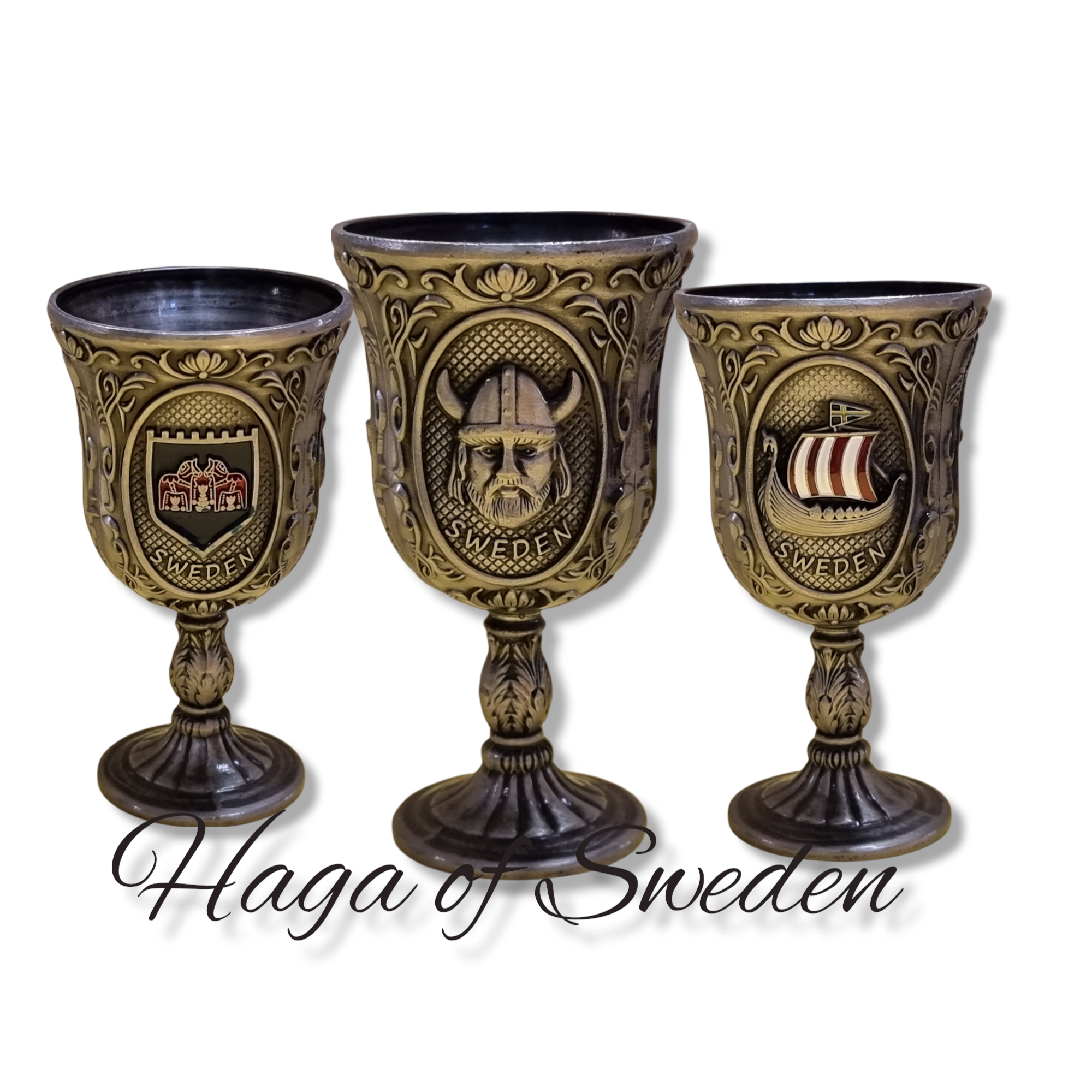 Shotglas metall Viking