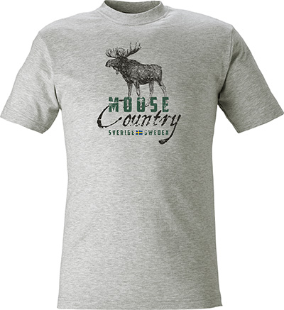 T-shirts Moose Country Gray