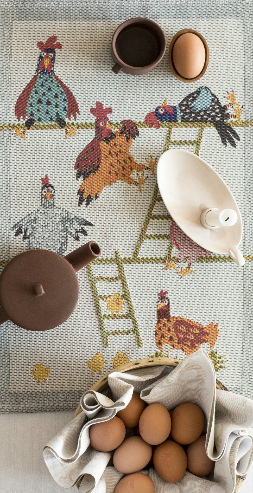 Chicken house towel 35X50, 100% Organic Cotton