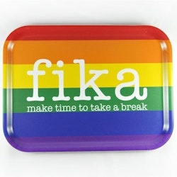 Tablett Fika, der Regenbogen / Pride