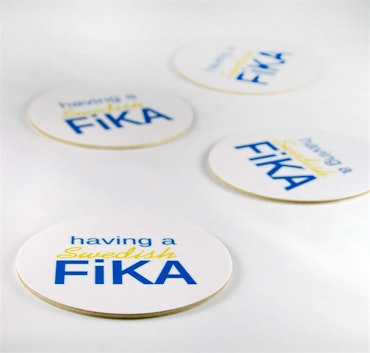 Coaster, having a Swedish Fika