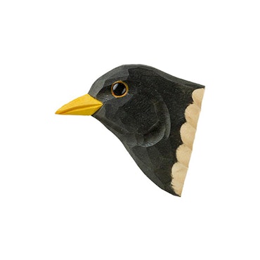 Magnet Blackbird, hand carved