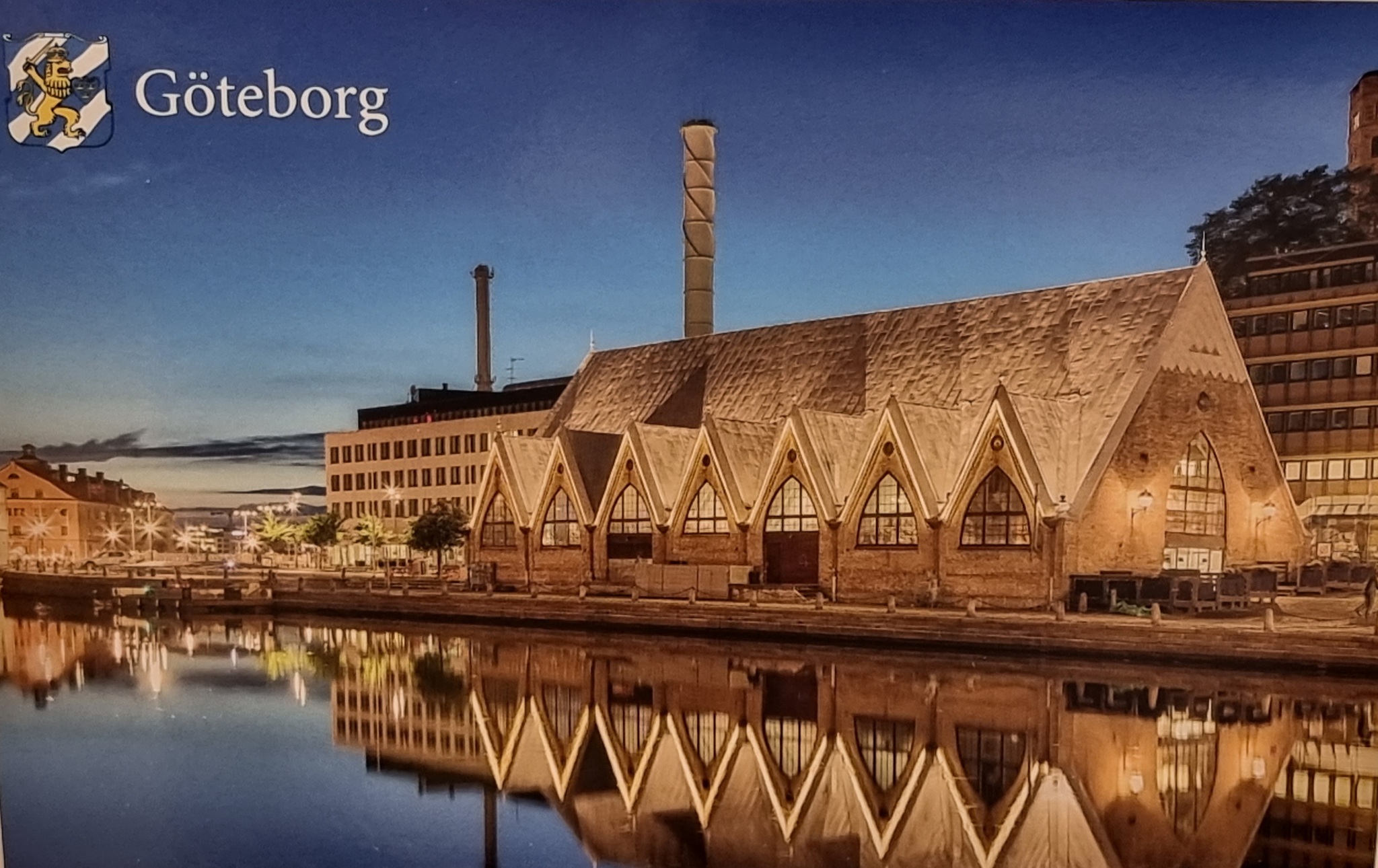 Postkarte: Göteborg Feskekörka, 170 x 115 mm