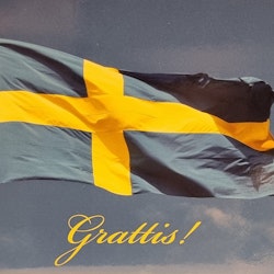 Postcard: Swedish flag, 170 x 115 mm