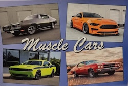 Postkarte: Muscle Cars, 170 x 115 mm
