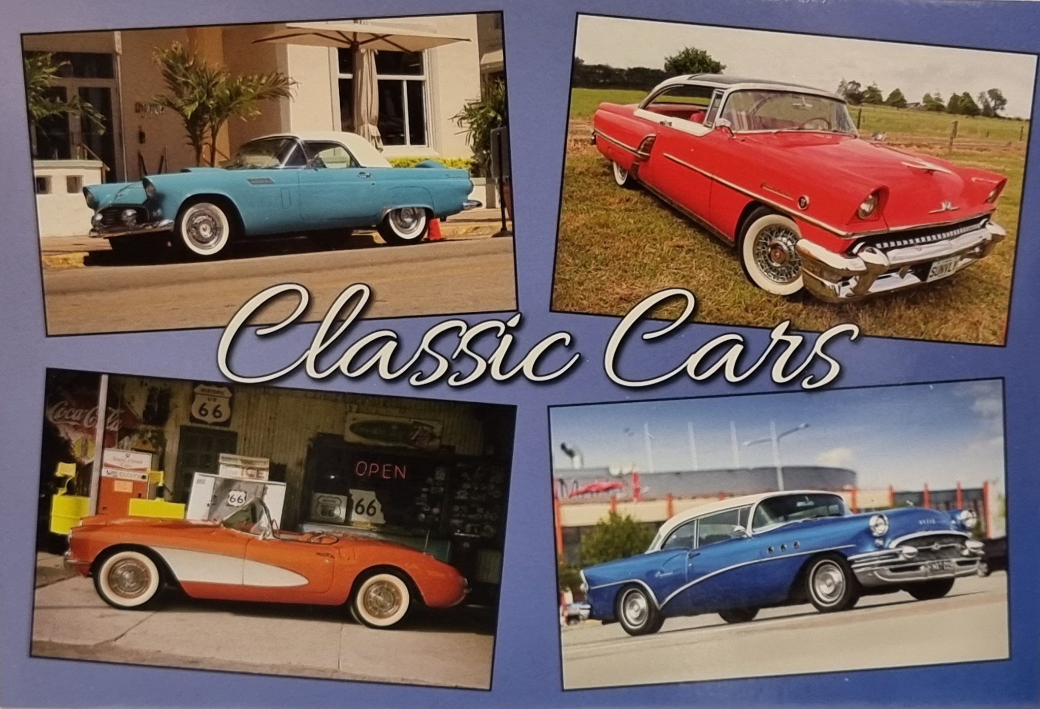 Vykort: Classic Cars, 170 x 115 mm