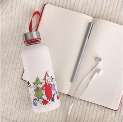 Moomin glass bottle with silicone cover
