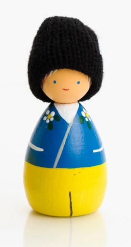 Sweden doll boy; girl in gift box