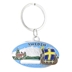 Nyckelring vikingaskepp Sweden