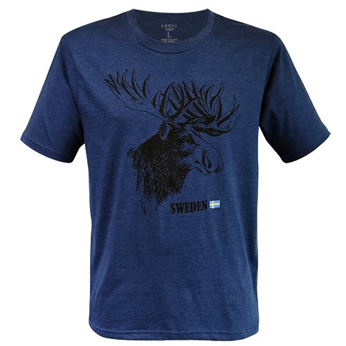 T-Shirt Frost Royal, Elch, blau