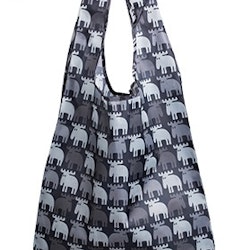 Foldable Bag Moose with case, black/grey
