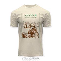 T-Shirt Square Moose Sweden, White