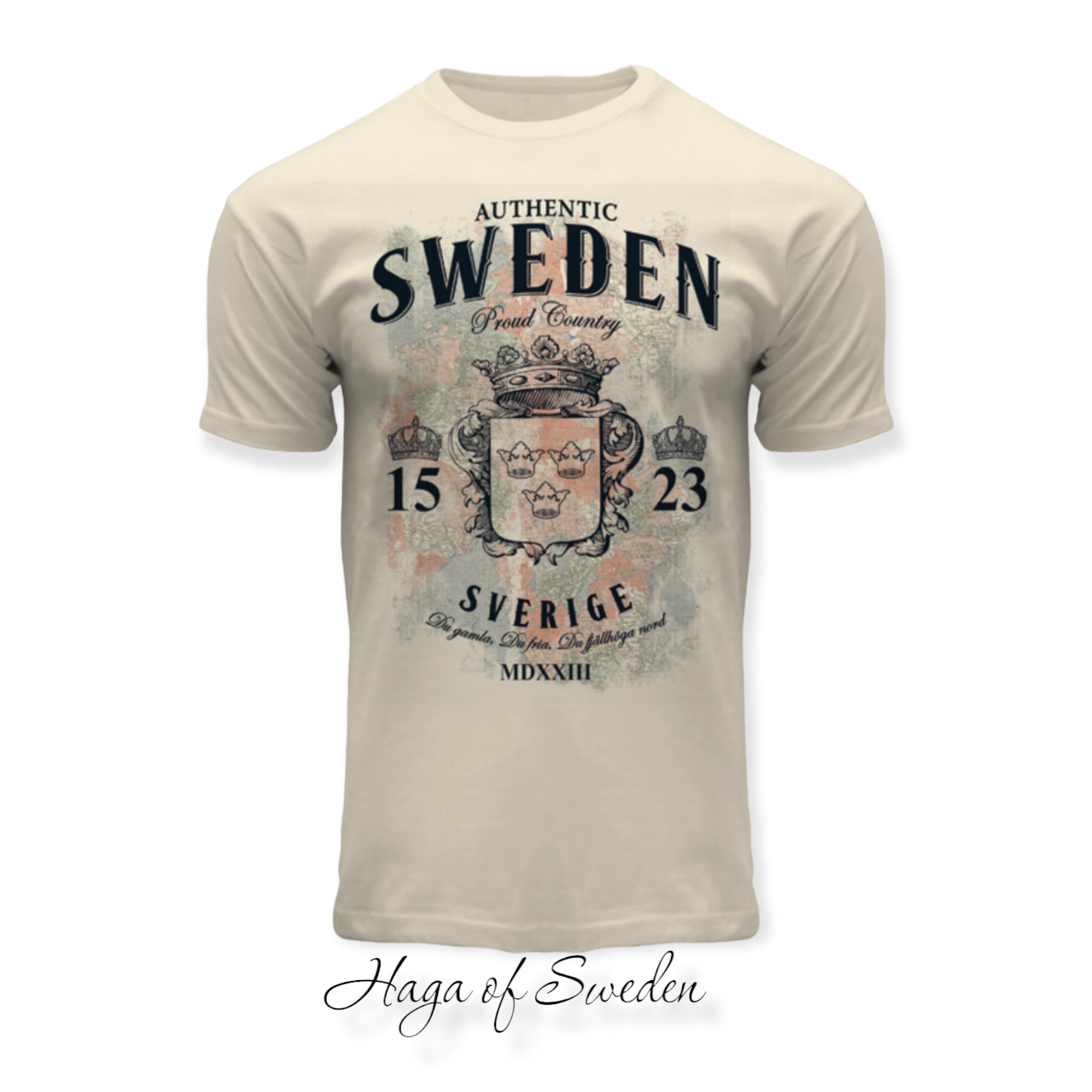 T-Shirt Sweden Authentic Offwhite - Haga of Sweden